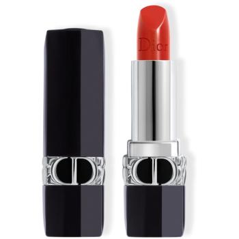 DIOR Rouge Dior Balsam de buze hidratant reincarcabil culoare 999 Satin 3,5 g