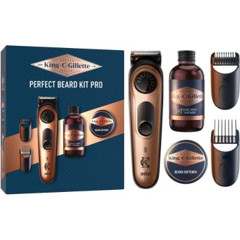 Gillette King C. Perfect Beard Kit Pro set cadou (pentru barbati)