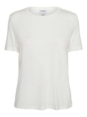 Vero Moda Tricou pentru femei VMAVA 10243880 Snow Alb-3 S