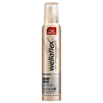 Wella Spumă de fixare ultra puternică pentru strălucirea părului Wellaflex Shiny Hold (Mousse) 200 ml