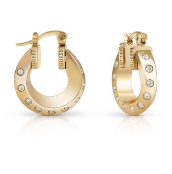 Guess Cercei cercuri placați cu aur Hoops Don`t Lie JUBE01487JWYGT/U