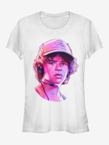 ZOOT.Fan Netflix Dustin Stranger Things Tricou Alb