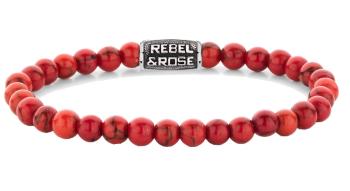 Rebel&Rose Brățară cu margele Red Delight Vintage RR-60118-V 20 cm - L+