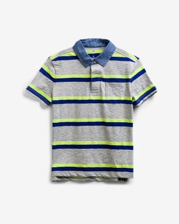 GAP Tricou Polo pentru copii Albastru Gri