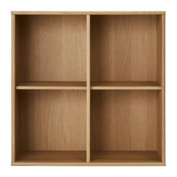 Bibliotecă în culoare naturală cu aspect de lemn de stejar suspendată 70x70 cm Mistral – Hammel Furniture