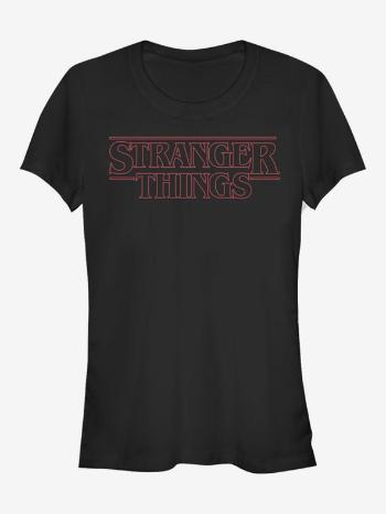 ZOOT.Fan Netflix Logo Stranger Things Tricou Negru