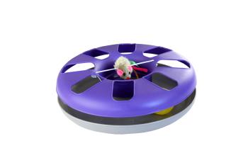 Disc cu minge de joc pentru pisici - multicolor - Mărimea diametru 24 cm