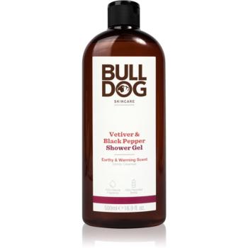 Bulldog Vetiver and Black Pepper Gel de duș pentru bărbați 500 ml