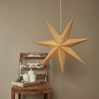 Decorațiune luminoasă de Crăciun de culoare aurie ø 60 cm Cotton - Star Trading