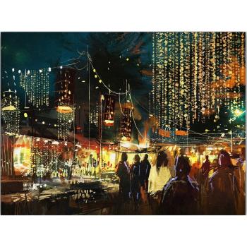 Tablou 100x70 cm City Street – Wallity