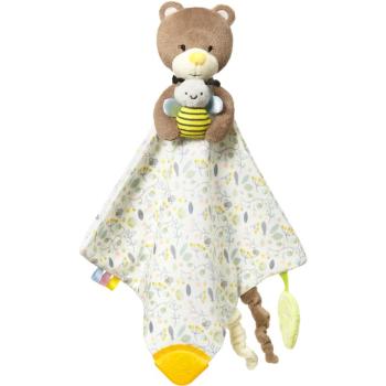 BabyOno Have Fun Teddy Gardener pătură mini cu animal de pluș pentru dentiție 1 buc