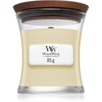 Woodwick White Teak lumânare parfumată  cu fitil din lemn 85 g