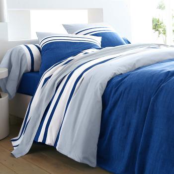 Lenjerie de pat Natalie - albastru închis + bleu - Mărimea 70x90cm + 140x200cm