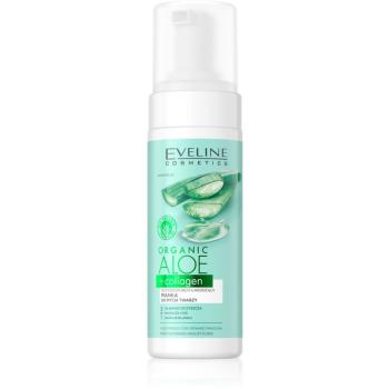 Eveline Cosmetics Organic Aloe+Collagen spuma de curatat cu efect calmant 150 ml