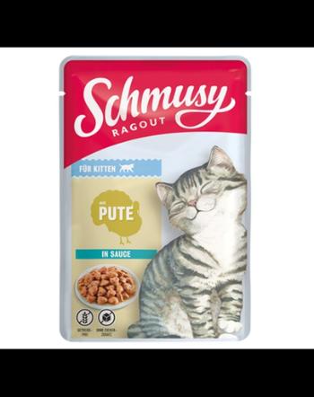 SCHMUSY RAGOUT curcan in sos hrana pentru pisicute 100 g