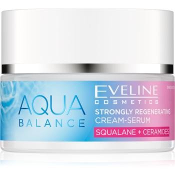 Eveline Cosmetics Aqua Balance Squalane + Ceramides crema Intensiv Regeneratoare cu efect de hidratare 50 ml