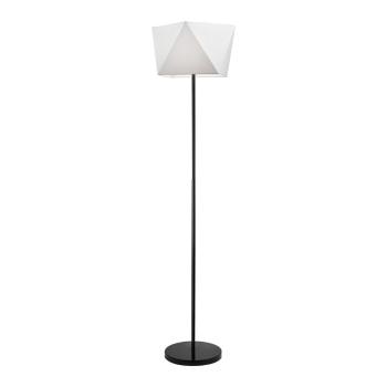 Lampadar alb cu abajur textil (înălțime 170 cm) Carla – LAMKUR