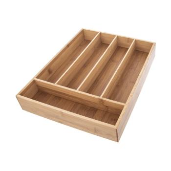 Organizator din bambus pentru tacâmuri pentru sertar 26 x 35 cm - Orion