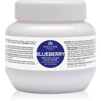 Kallos KJMN Professional Blueberry masca revitalizanta pentru par uscat, deteriorat si tratat chimic 275 ml