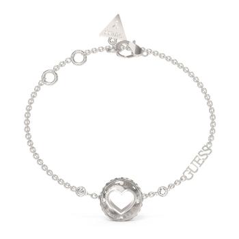 Guess Brățară delicată din oțel Rolling Hearts JUBB03344JWRH 17 - 21 cm - L