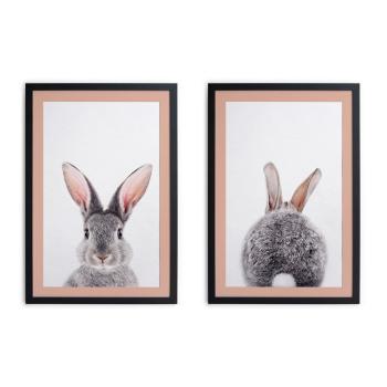 Postere 2 buc. 40x30 cm Rose Rabbit – Madre Selva