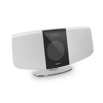 Auna BlackMask, dispozitiv stereo vertical, CD, FM și DAB+ Tuner, BT, alb