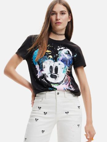 Desigual Mickey Crash Tricou Negru