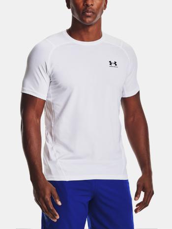 Under Armour HG Armour Fitted SS Tricou Alb