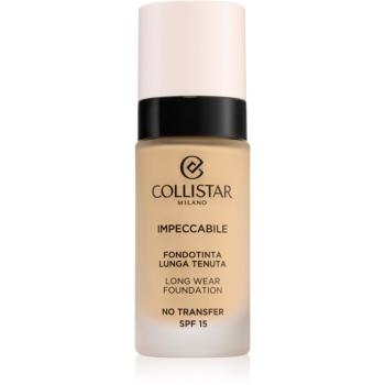 Collistar Impeccabile Long Wear Foundation machiaj persistent SPF 15 2G Golden Beige 30 ml