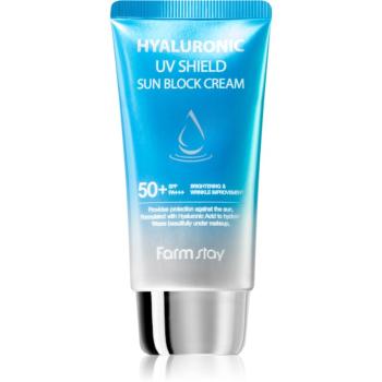 Farmstay Hyaluronic UV Shield Sun Block Cream crema protectoare pentru fata cu acid hialuronic SPF 50+ 70 g