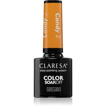 Claresa SoakOff UV/LED Color Candy lac de unghii sub forma de gel culoare 2 5 g