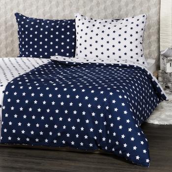 Lenjerie pat 1 pers. 4Home Stars Navy blue, 140 x 220 cm, 70 x 90 cm