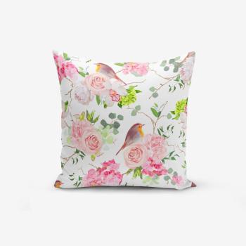 Față de pernă cu amestec din bumbac Minimalist Cushion Covers Colorful Bird Duro, 45 x 45 cm