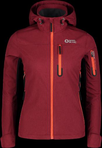 Ușor pentru femei jachetă softshell Nordblanc Performanță burgundy NBSSL7610_PLU