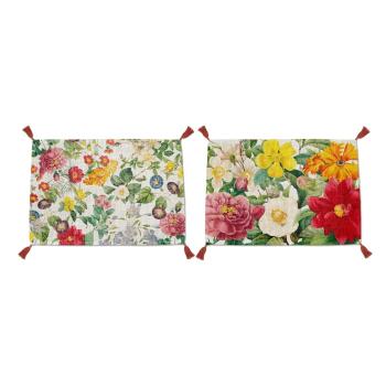 Set 2 suporturi textile pentru farfurii Madre Selva Spring Flowers