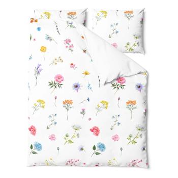 Lenjerie de pat din bumbac pentru pat dublu Bonami Selection Fleur, 200 x 220 cm