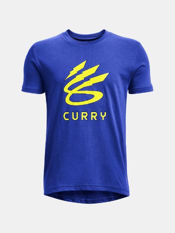 Under Armour UA Curry Lightning Logo Tricou pentru copii Albastru