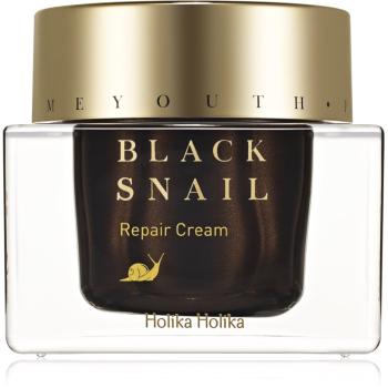 Holika Holika Prime Youth Black Snail crema nutritiva pentru reparare extract de melc 50 ml