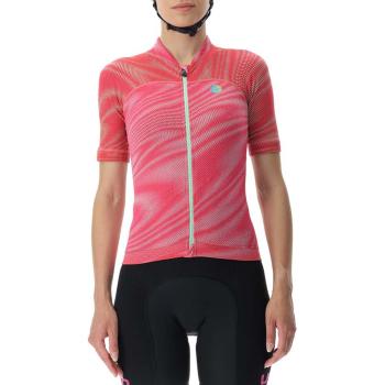 
                 UYN Tricou de ciclism cu mânecă scurtă - BIKING WAVE LADY - roz/negru  
            