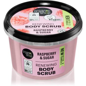 Organic Shop Raspberry & Sugar exfoliant delicat pentru corp 250 ml