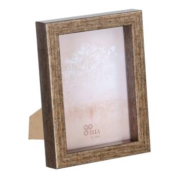 Ramă foto în culoarea bronz cu picior de susținere din plastic 15,5x20,5 cm – Ixia