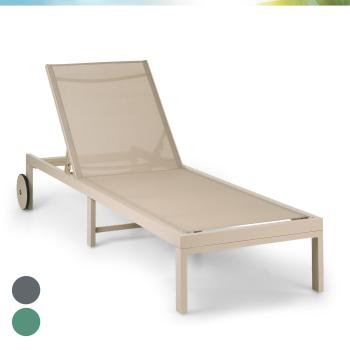 Blumfeldt Lucca Lounger, șezlong de grădină, aluminiu, 4 nivele