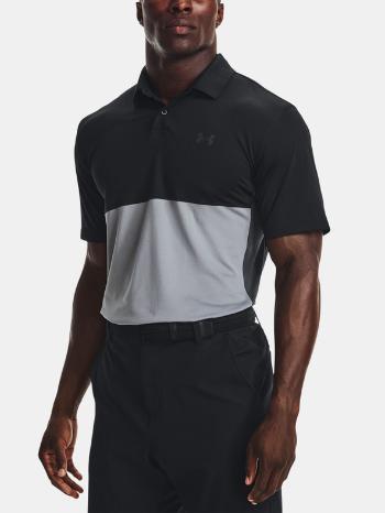 Under Armour UA Performance Blocked Polo Tricou Negru