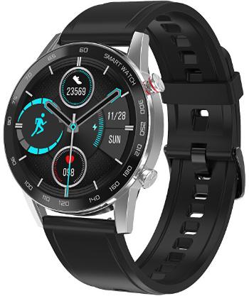 Wotchi Smartwatch WO95SBS - Silver+Negru Silicon