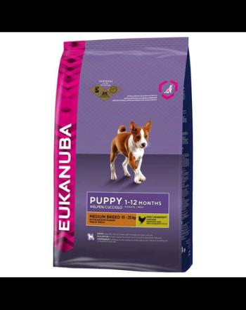 EUKANUBA Puppy &amp; Junior Medium Breed 18 kg