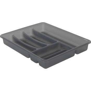 Măsuță din plastic gri pentru sertar 39 x 32 cm Basic - Rotho