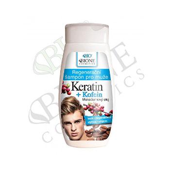Bione Cosmetics Șampon regenerant pentru bărbați Keratin + Kofein 260 ml