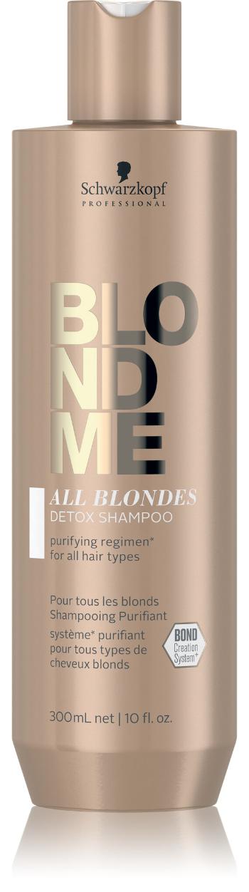 Schwarzkopf Professional ȘamponDetoxifiant pentru toate tipurile de păr blond BLONDME All Blondes (Detox Shampoo) 300 ml