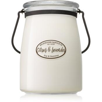 Milkhouse Candle Co. Creamery Citrus & Lavender lumânare parfumată  Butter Jar 624 g