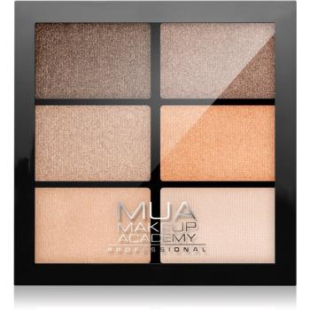 MUA Makeup Academy Professional 6 Shade Palette paletă cu farduri de ochi culoare Coral Delights 7.8 g